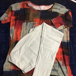 LuLaRoe TC Leggings and Medium Irma